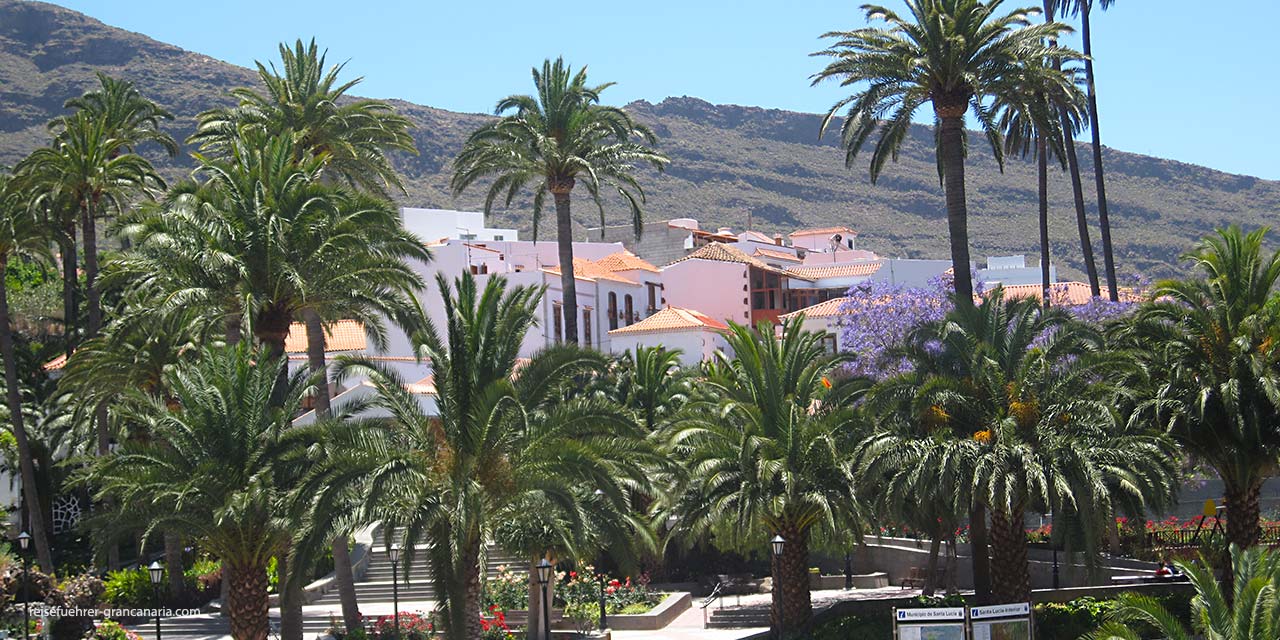 Blick auf's Dorf Santa Lucia de Tirajana, Gran Canaria