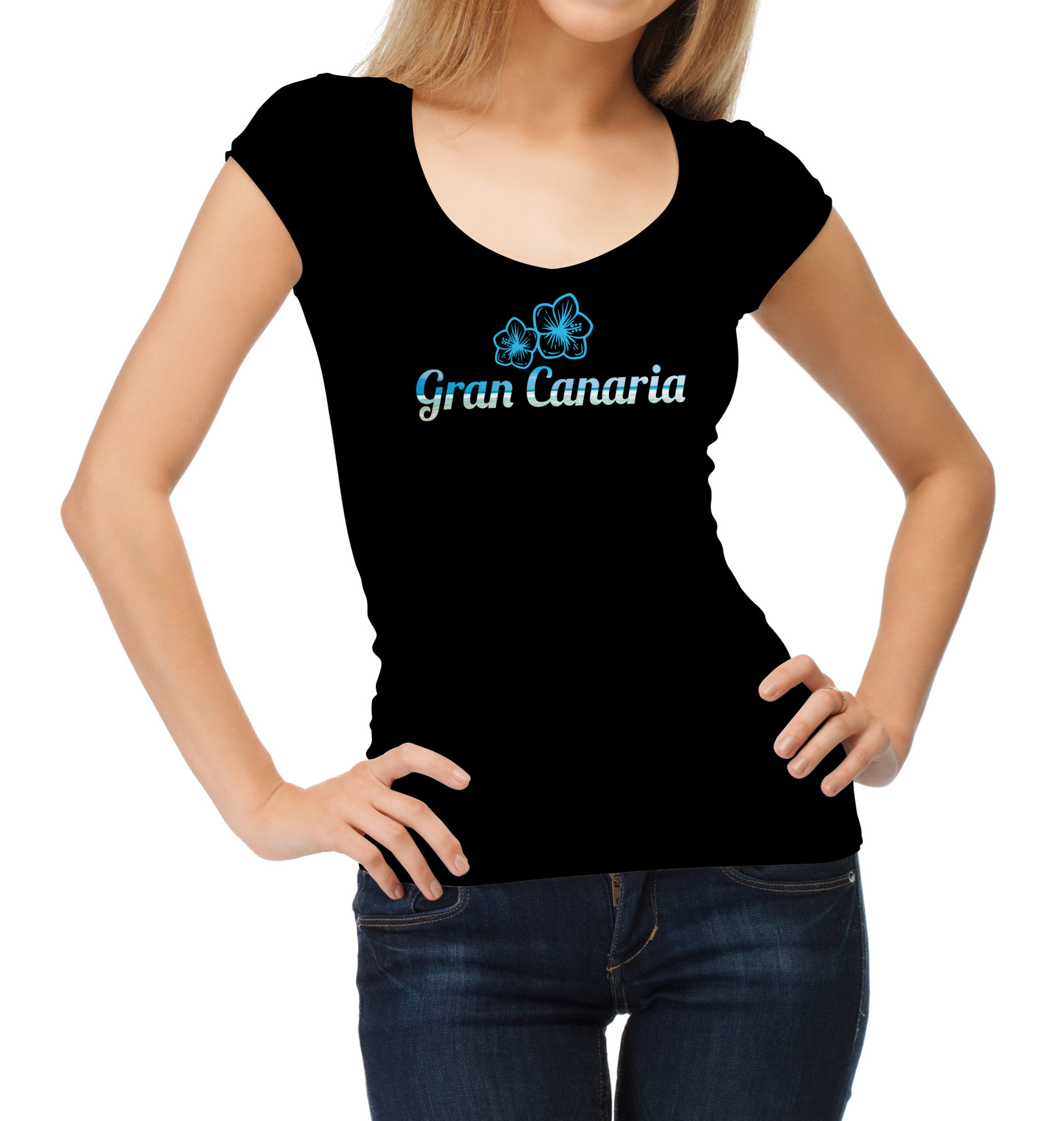 Gran Canaria Flower Blumen Urlaubsshirt